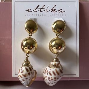Conch Shell 18K Gold Plated Drop Earrings The perfect vacation accessories 🐚